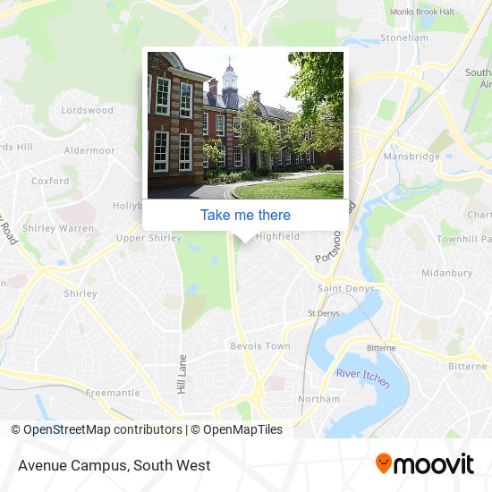 Avenue Campus map