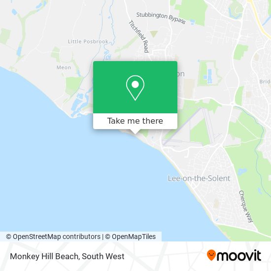 Monkey Hill Beach map