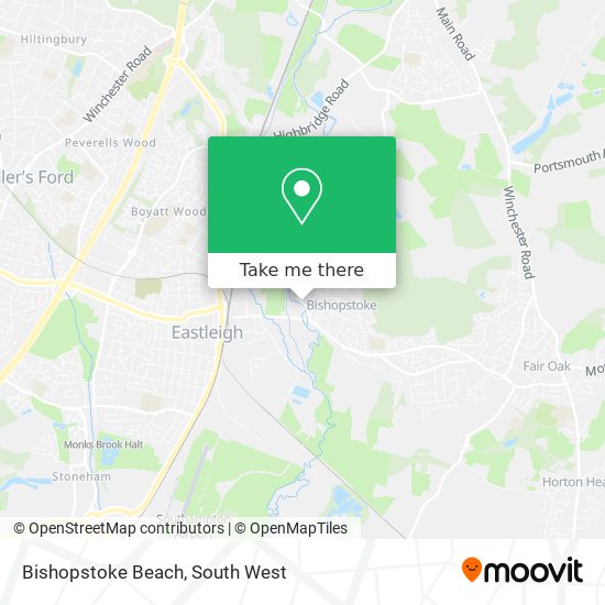 Bishopstoke Beach map