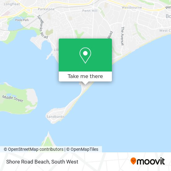 Shore Road Beach map