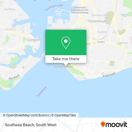 Southsea Beach map