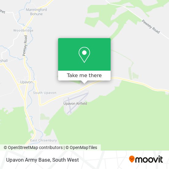 Upavon Army Base map