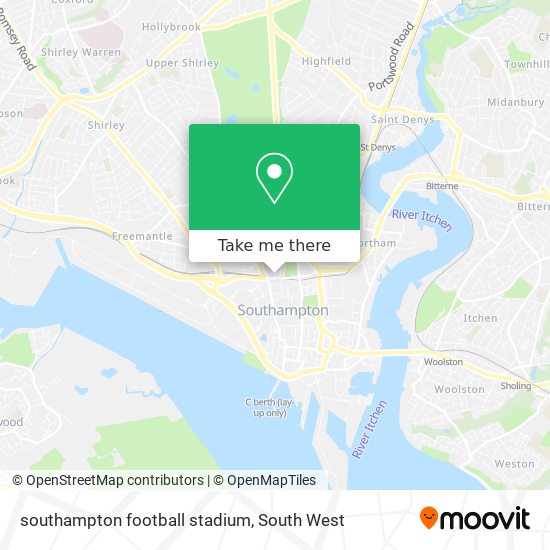 southampton football stadium map