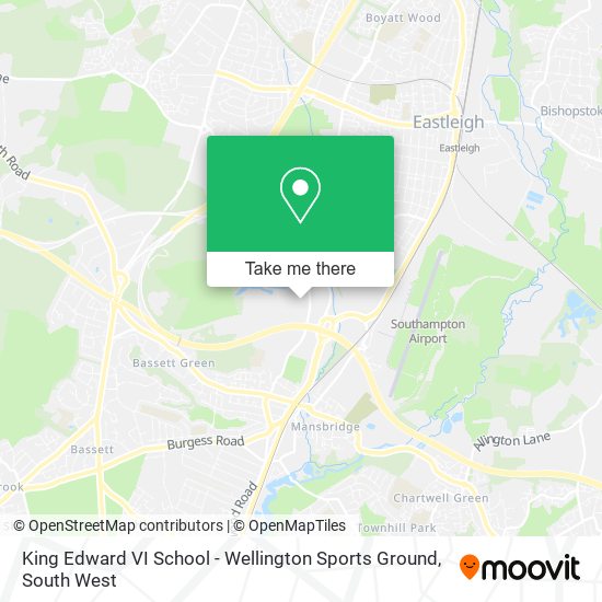 King Edward VI School - Wellington Sports Ground map