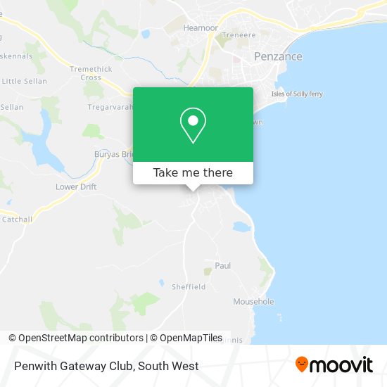 Penwith Gateway Club map