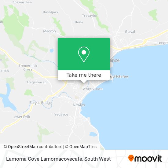 Lamorna Cove Lamornacovecafe map