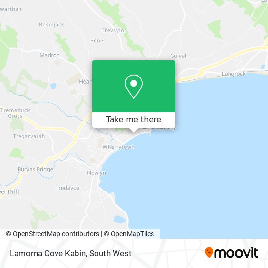 Lamorna Cove Kabin map