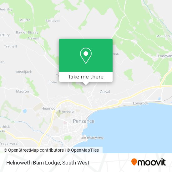 Helnoweth Barn Lodge map