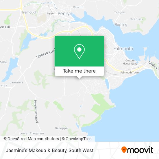 Jasmine's Makeup & Beauty map