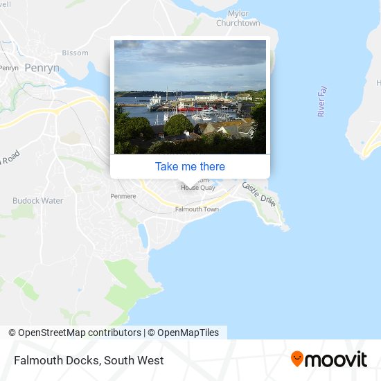 Falmouth Docks map
