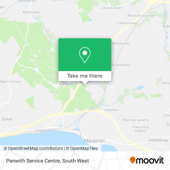 Penwith Service Centre map
