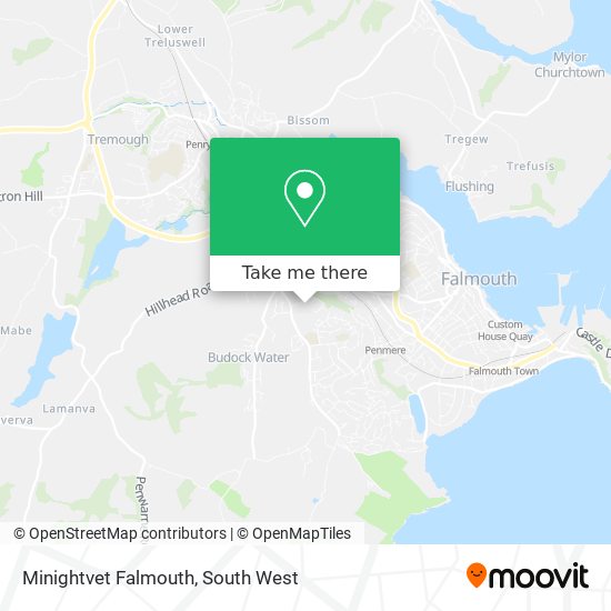 Minightvet Falmouth map