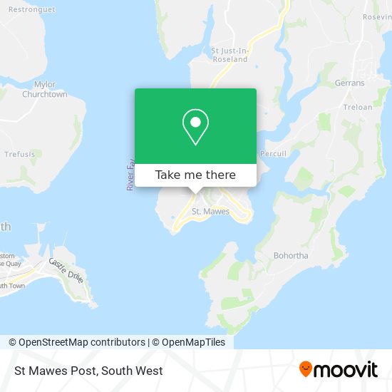 St Mawes Post map