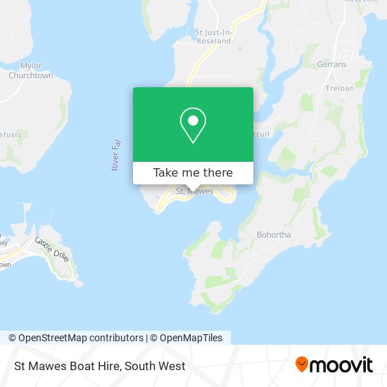 St Mawes Boat Hire map