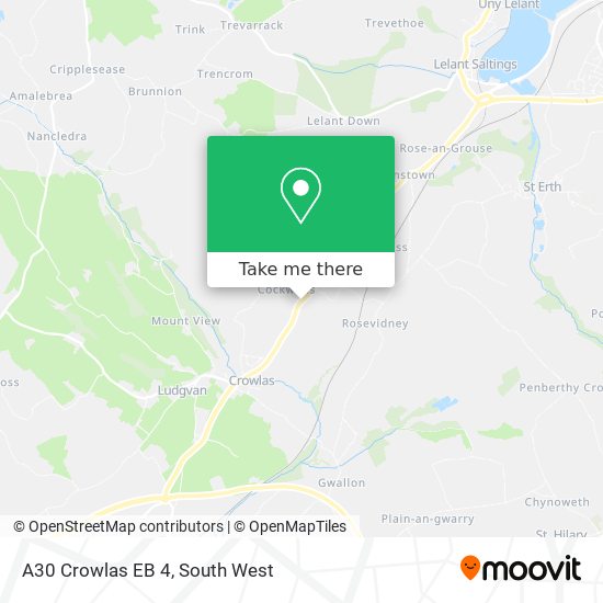 A30 Crowlas EB 4 map
