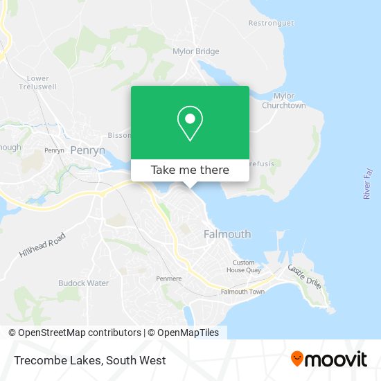 Trecombe Lakes map