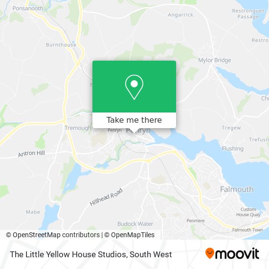 The Little Yellow House Studios map