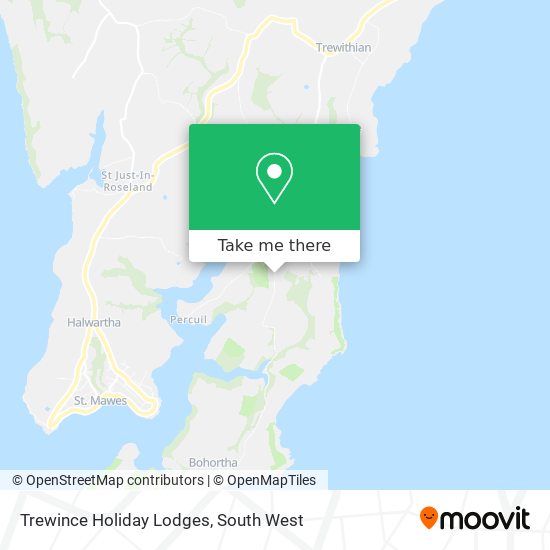 Trewince Holiday Lodges map