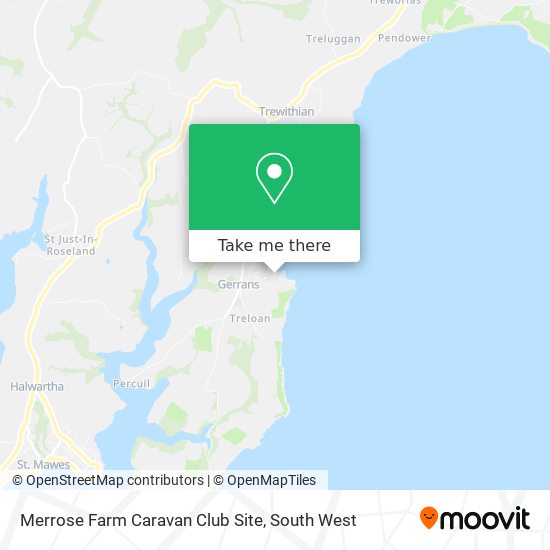Merrose Farm Caravan Club Site map