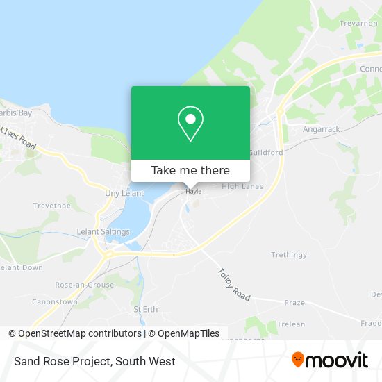 Sand Rose Project map