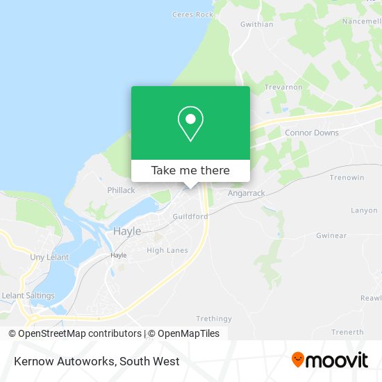 Kernow Autoworks map