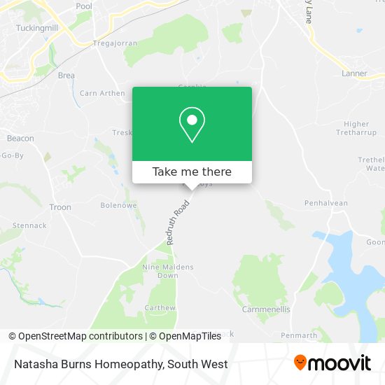 Natasha Burns Homeopathy map