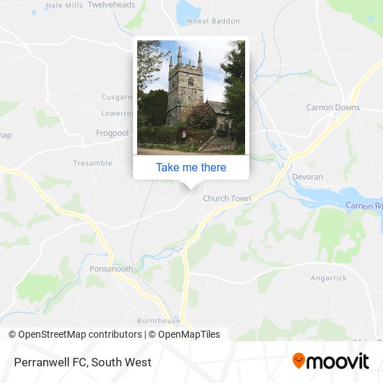 Perranwell FC map