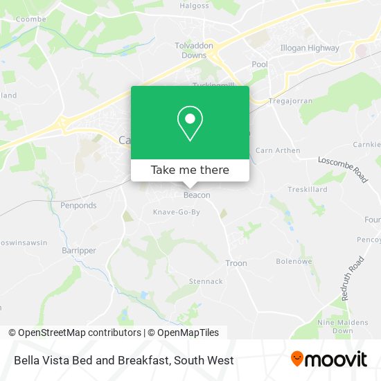 Bella Vista Bed and Breakfast map