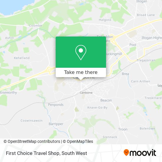 First Choice Travel Shop map