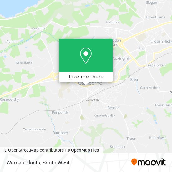 Warnes Plants map