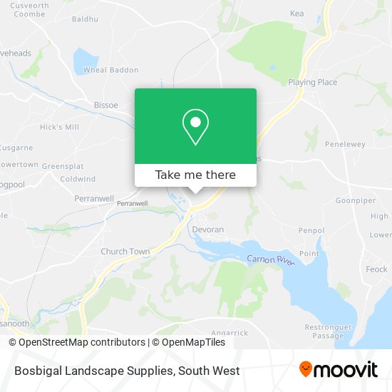 Bosbigal Landscape Supplies map