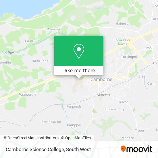 Camborne Science College map