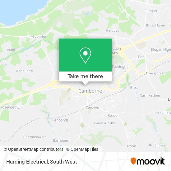 How to get to Harding Electrical in Cornwall by Bus or Train?