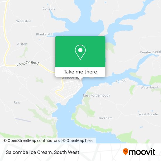 Salcombe Ice Cream map