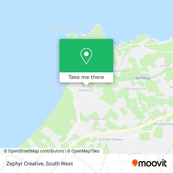 Zephyr Creative map