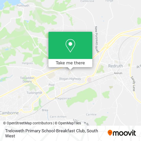 Treloweth Primary School-Breakfast Club map