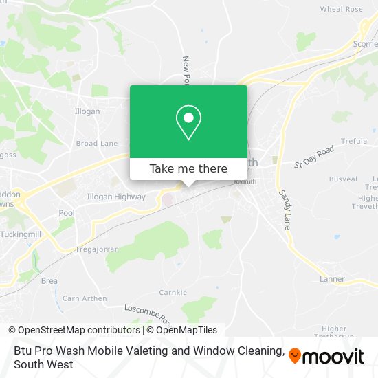 Btu Pro Wash Mobile Valeting and Window Cleaning map