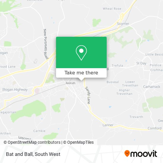 Bat and Ball map