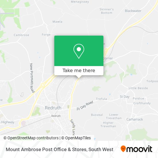 Mount Ambrose Post Office & Stores map