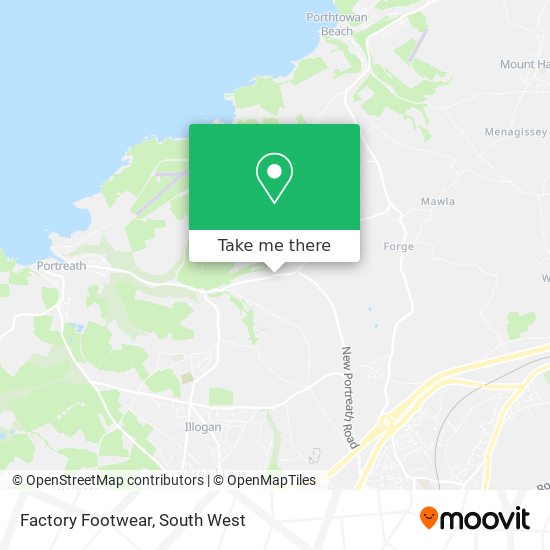 Factory Footwear map