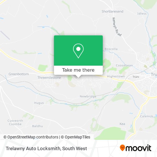 Trelawny Auto Locksmith map
