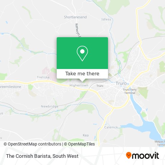 The Cornish Barista map