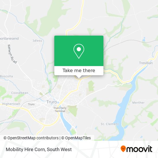 Mobility Hire Corn map
