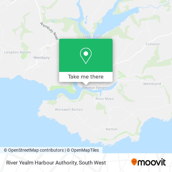 River Yealm Harbour Authority map