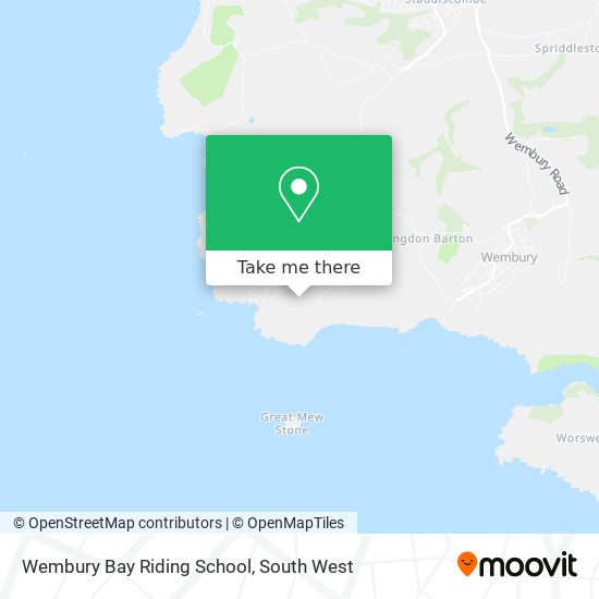 Wembury Bay Riding School map
