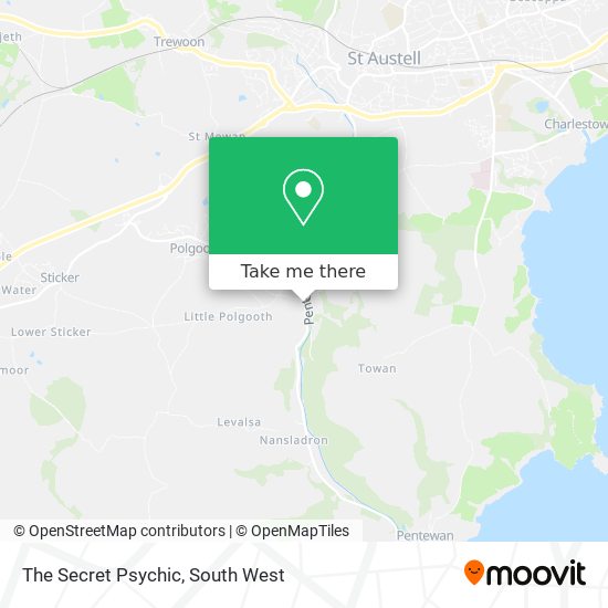 The Secret Psychic map