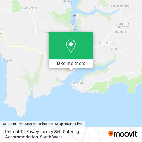 Retreat To Fowey, Luxury Self Catering Accommodation map