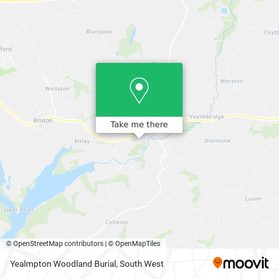 Yealmpton Woodland Burial map