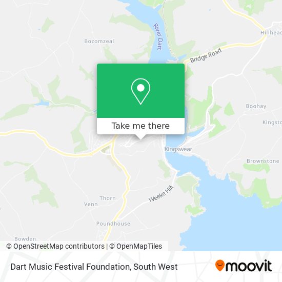Dart Music Festival Foundation map