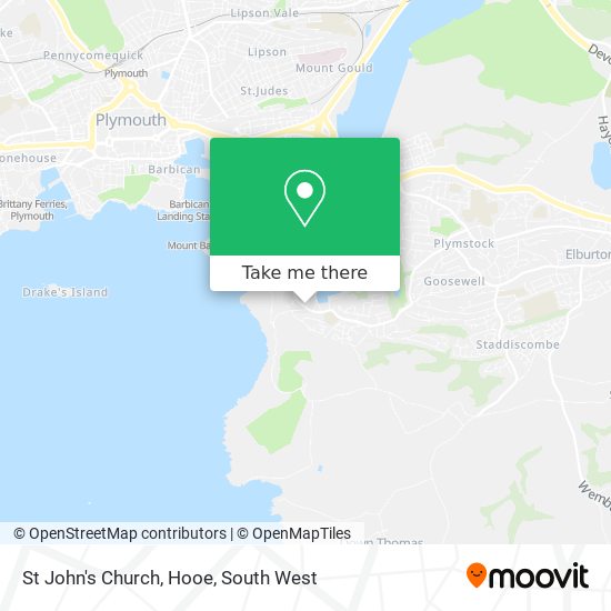 St John's Church, Hooe map